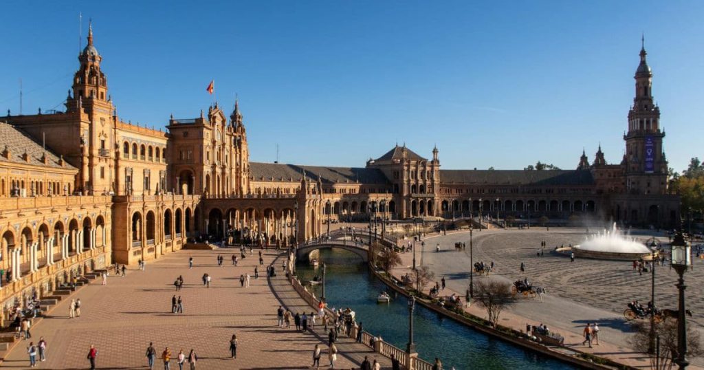 La Plaza de España en Sevilla, España