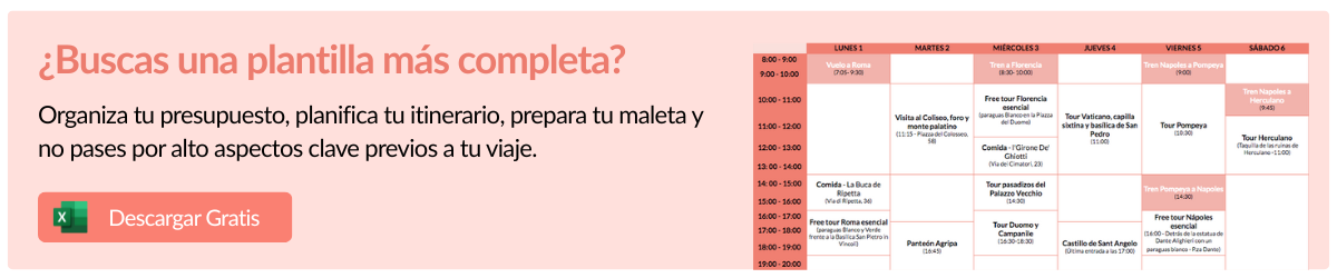 Banner para otros artículos - Descarga de Plantilla para planificar viajes de Cocotrip