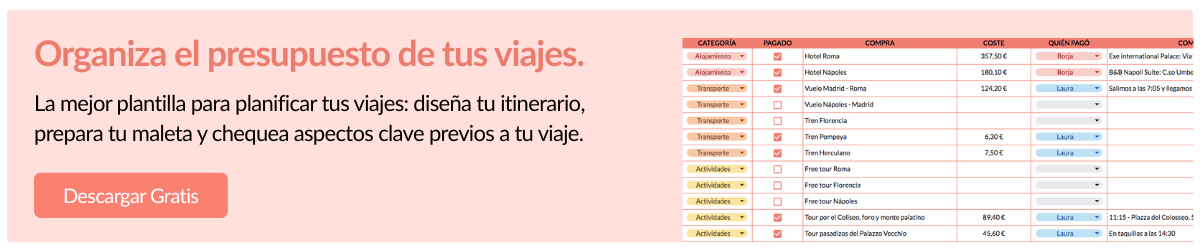 Banner para artículos - Descarga de Plantilla para organizar el presupuesto de viajes de Cocotrip