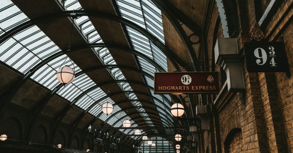 Andén 9 ¾ en Harry Potter, en Londres, Inglaterra