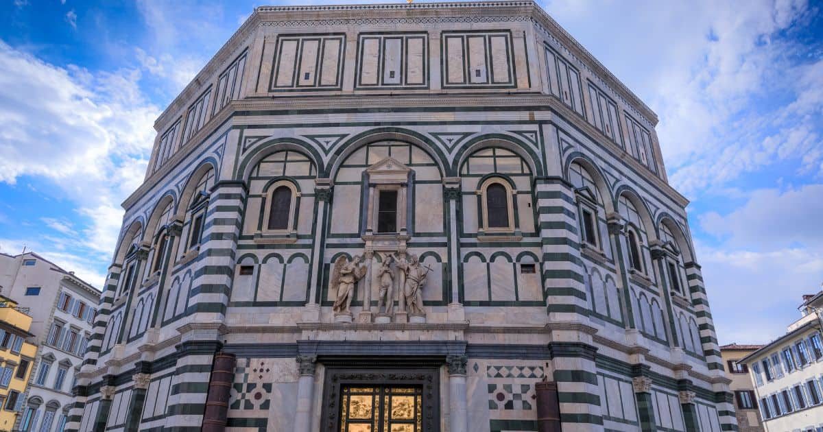 Baptisterio de San Giovanni en Florencia, Italia