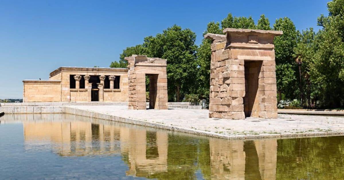 El templo de Debod en Madrid