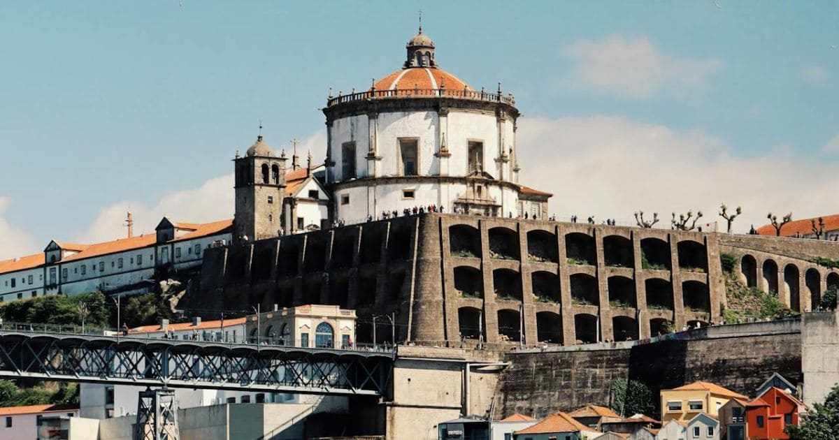 Jardim do morro en oporto, portugal