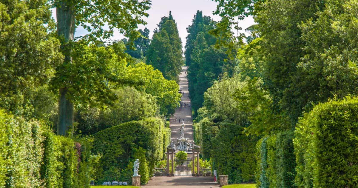 Jardines de Boboli en Florencia, Italia