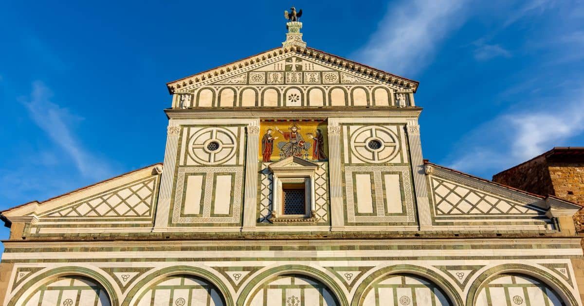 La Iglesia de San Miniato al Monte en Florencia, Italia