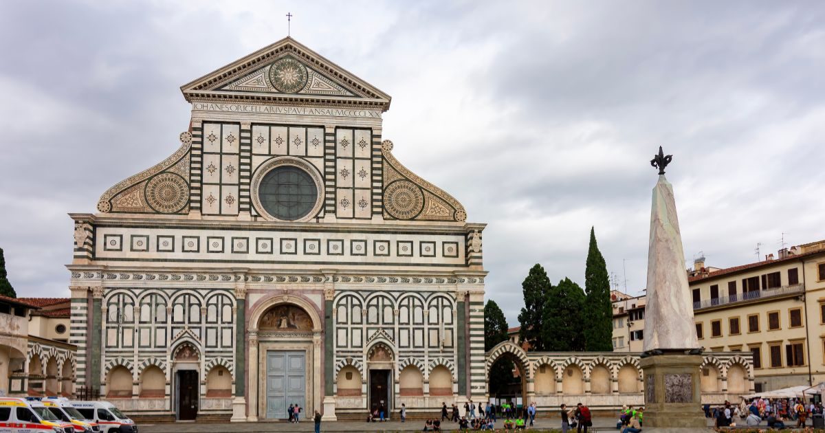 La Iglesia de Santa Maria Novella en Florencia, Italia