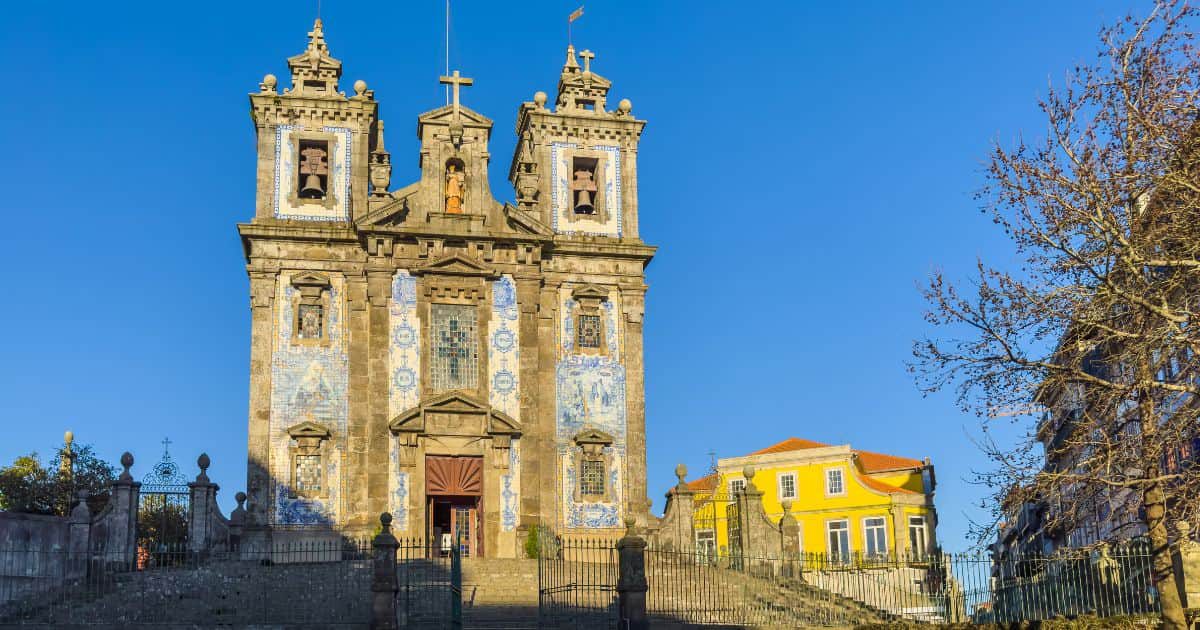 La Iglesia de Santo Ildefonso en oporto, portugal