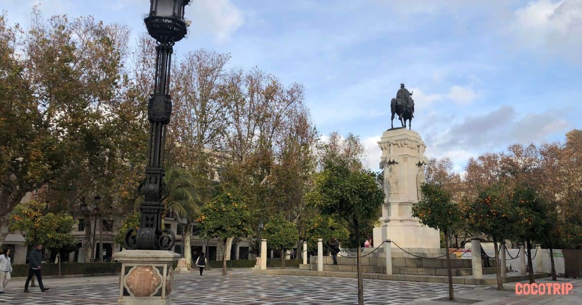 La Plaza Nueva de Sevilla, España