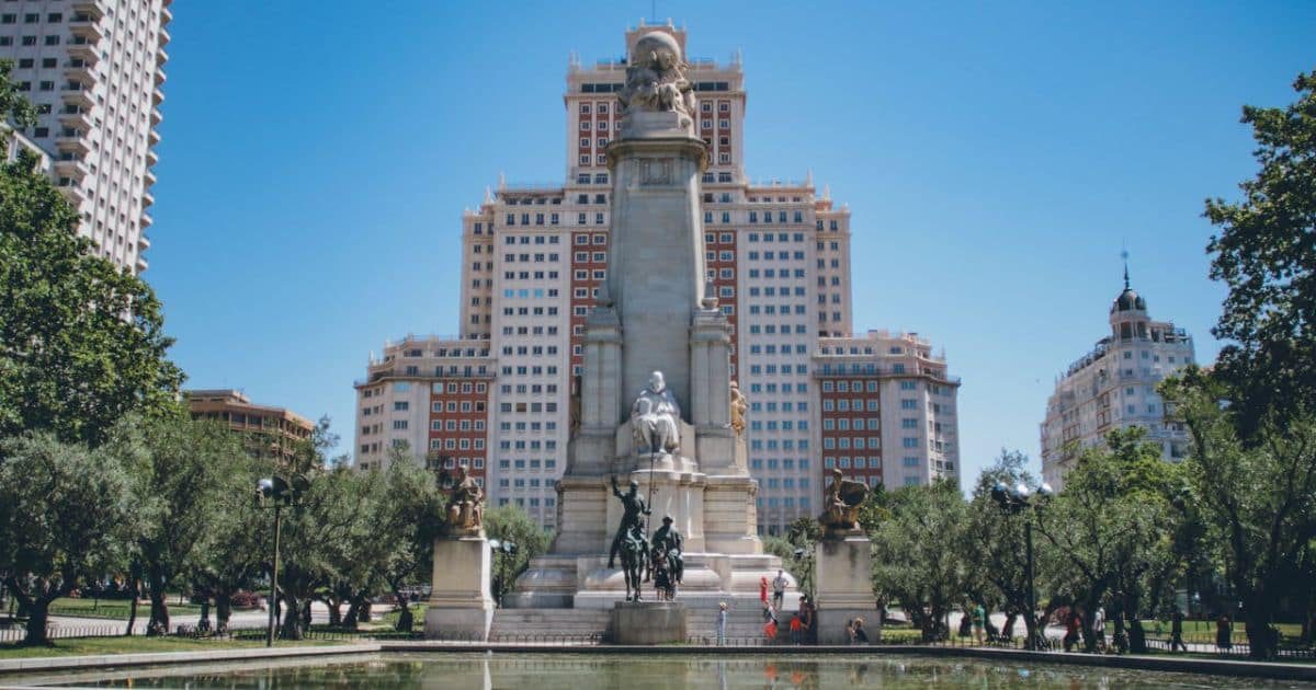 La Plaza de España en Madrid