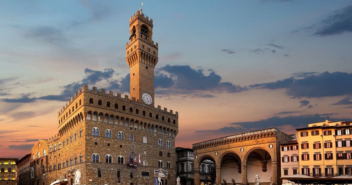 Palazzo Vecchio en Florencia, Italia