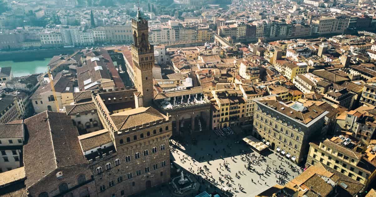 Piazza della Signoria en Florencia, Italia