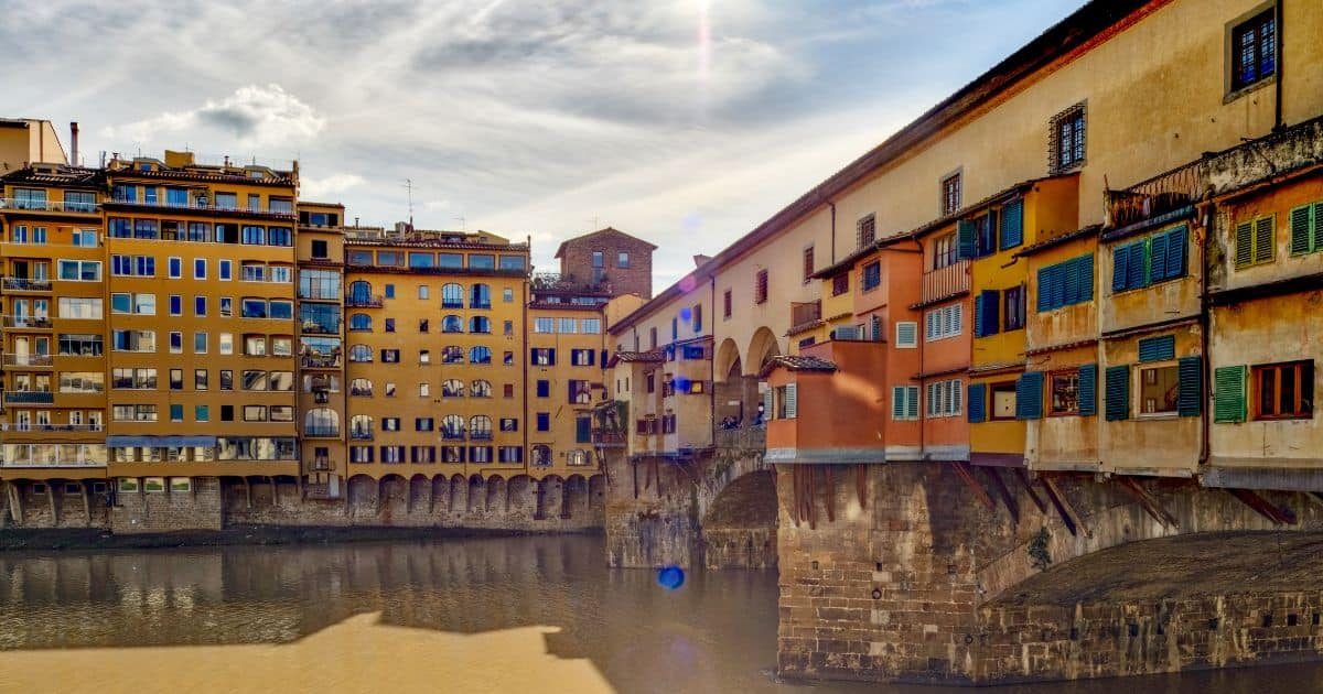 Ponte Vecchio en Florencia, Italia